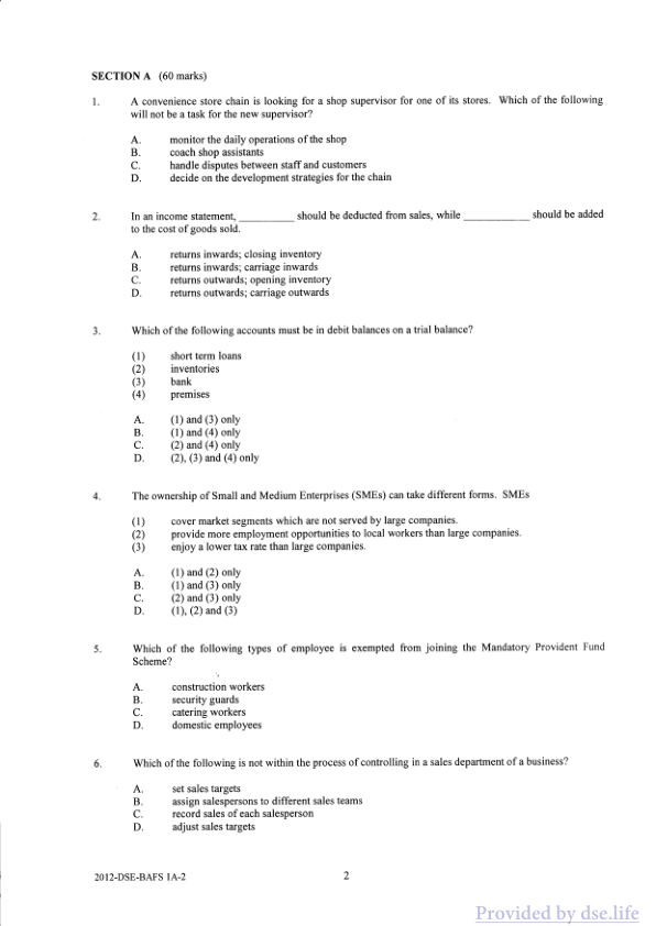 真题 Paper 1(英文)