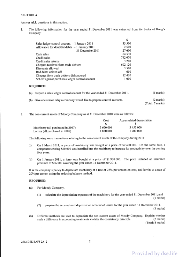 真题 Paper 2a(英文)