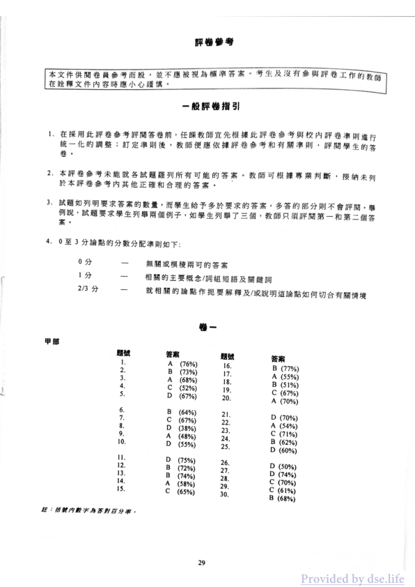 答案(中文)