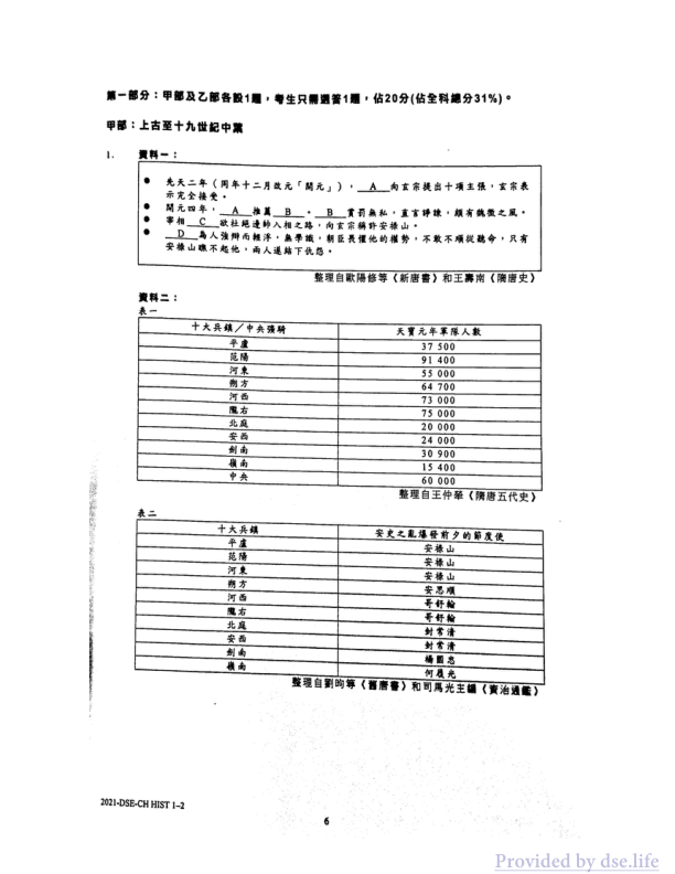 真题 Paper 1