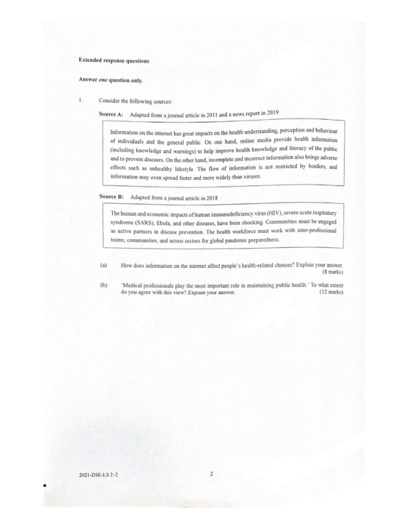 真题 Paper 2(英文)